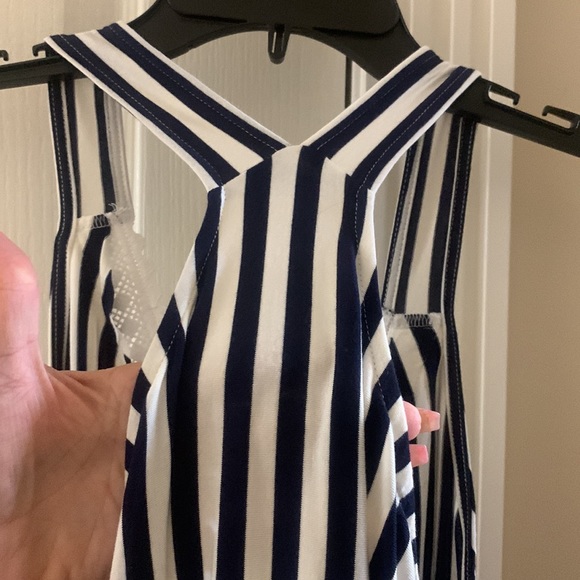 VENUS Navy & White Sailor Racer back Top XS - Picture 4 of 7